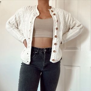 vintage ll bean cardigan
